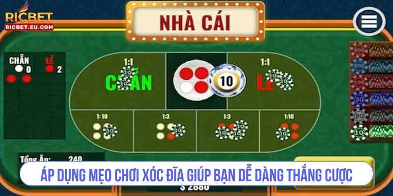 Áp dụng mẹo chơi xóc đĩa trực tuyến sẽ giúp bạn dễ dàng thắng cược.